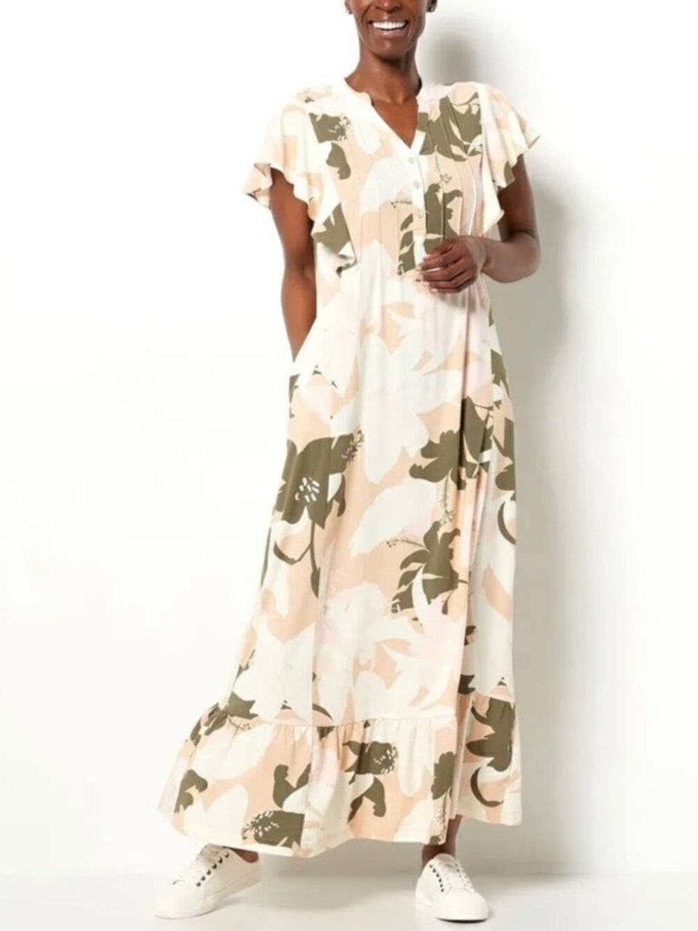 Studio Park x Amy Stran Petite Floral Effortless Maxi Dress
